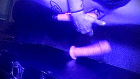 mallory knots takes homemade double penetration in ass and pussy