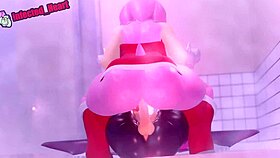 amy fucks futa rouge, ever seen such wild cartoon action before?