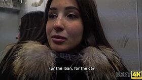 Russian Teen 18+ Bent Over in Rough Doggystyle for Debt4k POV