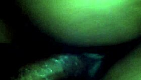 ebony girl with wet creamy pussy gets fucked hard and creampied