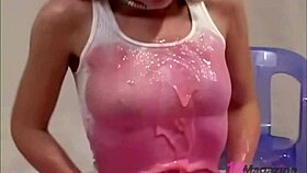 american coed candie elektra covers bare feet with cake icing