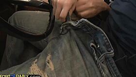 redhead teen gets fucked in front of stepmom, taboo blowjob scene