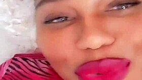 Blackvelvet shows off her stunning ebony curves in solo action