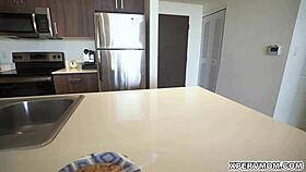 Johnny Pounds Ms. Bleu Hard From Behind for Math Motivation.