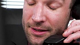 gorgeous april olsen gets her pussy and ass pounded in the office!