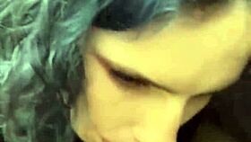 Intense Public Blowjob In Subway Train.