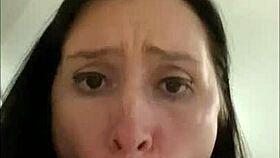 Girl sucking virtual cock