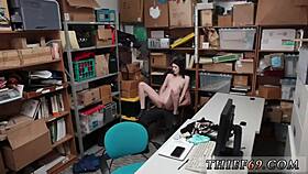 Teen Suspect's Feet and Curves Caught Splitting on Police Cock