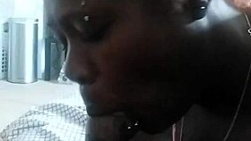 She eagerly swallows cum, loving the taste intensely