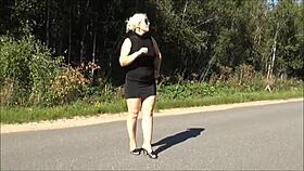 금발 밀프 공공 엉덩이 플래시 야동: 비즈니스 스타일 파트 2 나일론 속