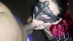 Boquete no quintal com gozada na cara - sailor girl hotwife