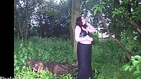 british babe stripping nude in the great outdoors