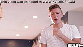 Sexy blonde teen babysitter Chloe Temple caught and drilled