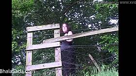 british babe stripping nude in the great outdoors