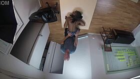 missy maverick performs cam fetish actions on webcam