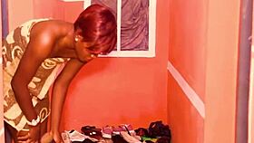 My Husband Fucks Co-Wife While I Masturbate Horny At Door