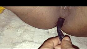 my indian wife's pubic hair cutting session