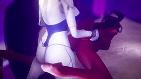 Futanari demi wants blowjob in 3some game