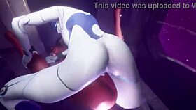 Futanari demi wants blowjob in 3some game