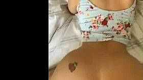 Sexy brunette slut gets fucked live.