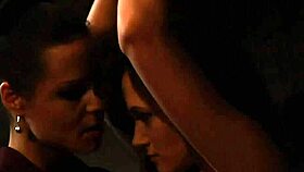 Lesbian Tied In Chains, Groped By Dominant Mistress