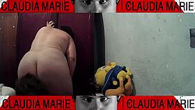 This is how the curvy woman likes her pussy eaten before dinner to get wet and cum on her gay friend's face