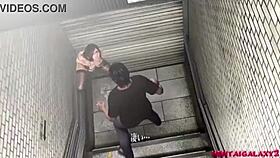 Underpass dildo masturbation leads to intense squirting.