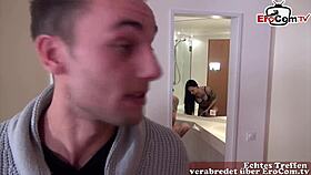 deutsches fitness model abgeschleppt auf der straße zum fremdgehen