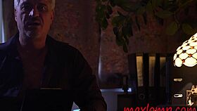 This sexy milf is getting her back whipped hard in kinky bdsm session. 😈