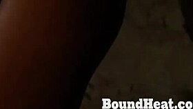 Lesbian Tied In Chains, Groped By Dominant Mistress