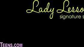 tiny tits lesbos say, 'let's munch each other's pussies all night long'