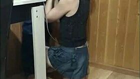 So, while guests walked below, I gave an epic blowjob on the balcony! 😜