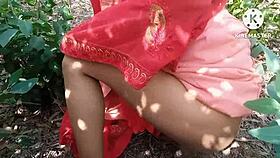 indian desi called outside home and fucked with dildo 😈