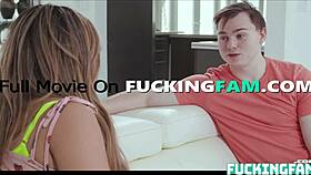 samantha lexi tries to behave more mature, but ends up with blowjob and cumshot on her big ass