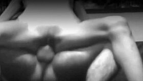 Skinny wife playfully teases in front of the camera, showing off her seductive moves.