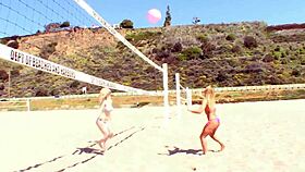 Can hot blonde lesbians pleasure each other's pussies?