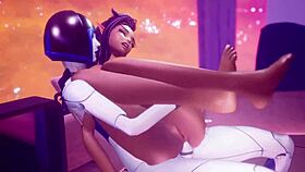 Futanari demi wants blowjob in 3some game