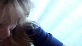 Blonde performs a free blowjob in this video.