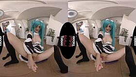 Eva Elfie's shaved pussy gets dildo orgasm in taboo?