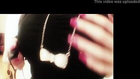 19 Year Old Emo with Big Boobs Downblouse Tease