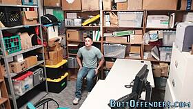 Gay Amateur Thief Gives Blowjob