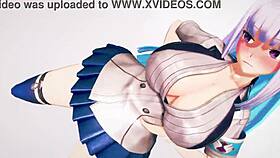 Nijisanji Lize Helesta Teases in Sexy MMD Animation