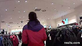 fantastic czech nympho tempted in shopping centre, undressed and banged in pov