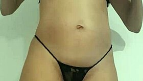 My pregnant ex jerks me with her tits