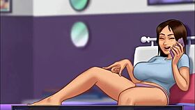 In summertime saga, does my stepsister give a handjob for her fans?