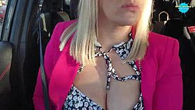 whispering dirty talk during the drive to a naughty weekend getaway