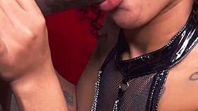 Cheating wife nashalee sucks cock roughly. In lingerie.