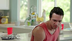 Cooking lesson with jocks turns gay? First bareback fuck happens!