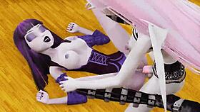 Monster High Vampire Halloween Special - Elissabat And Rochelle Goyle Sex