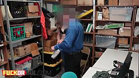 Petite Teen Lexi Lovell Caught Stealing, Faces Office Punishment